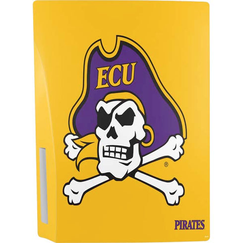 East Carolina University ECU Pirates Logo Yellow PS5 Console Skin